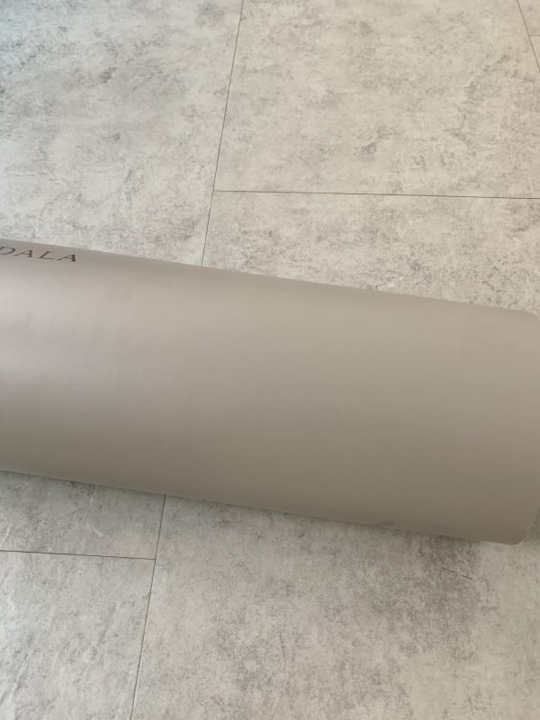 A Rolled Yoga Mandala White Yoga Mat
